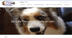 Desktop Screenshot of joytothepets.com