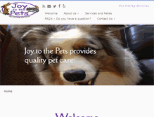 Tablet Screenshot of joytothepets.com